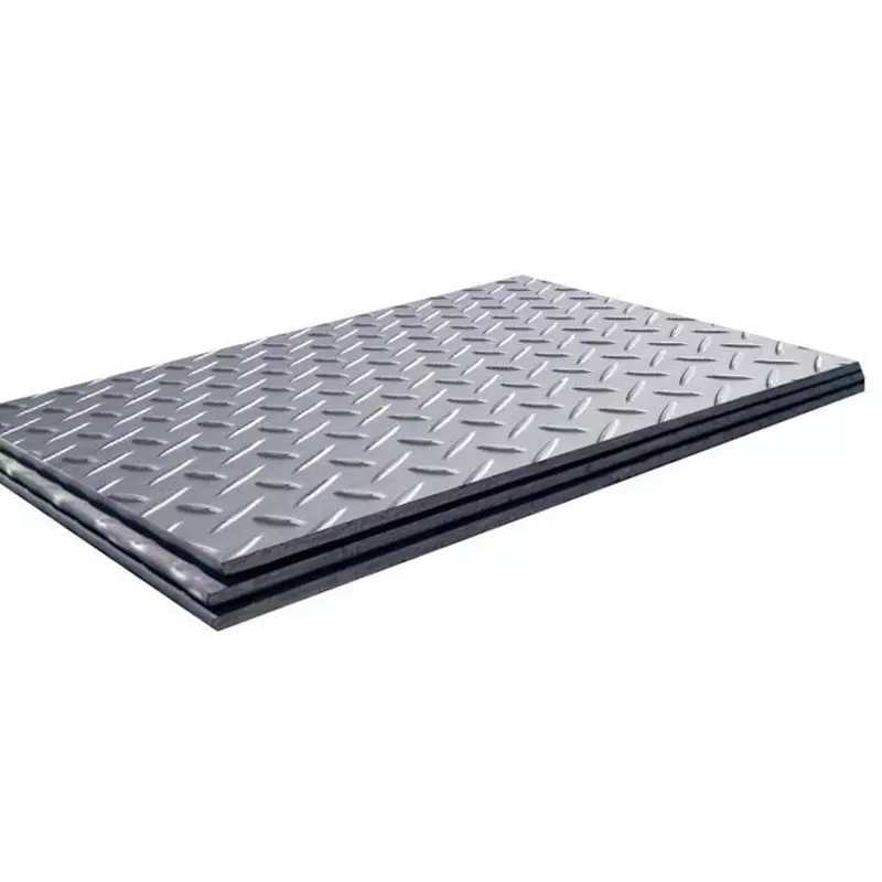 Factory Supply Mild Carbon Steel MS 2mm 3mm 6mm 8mm SS400 Checkered Steel Plate Sheet